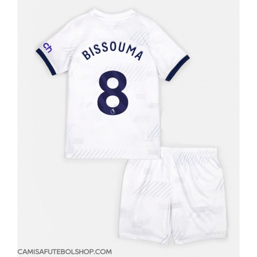 Camisa de time de futebol Tottenham Hotspur Yves Bissouma #8 Replicas 1º Equipamento Infantil 2023-24 Manga Curta (+ Calças curtas)